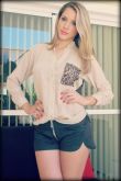 BLUSA CHIFON COM RENDA