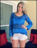 BLUSA COM CETIM E RENDA